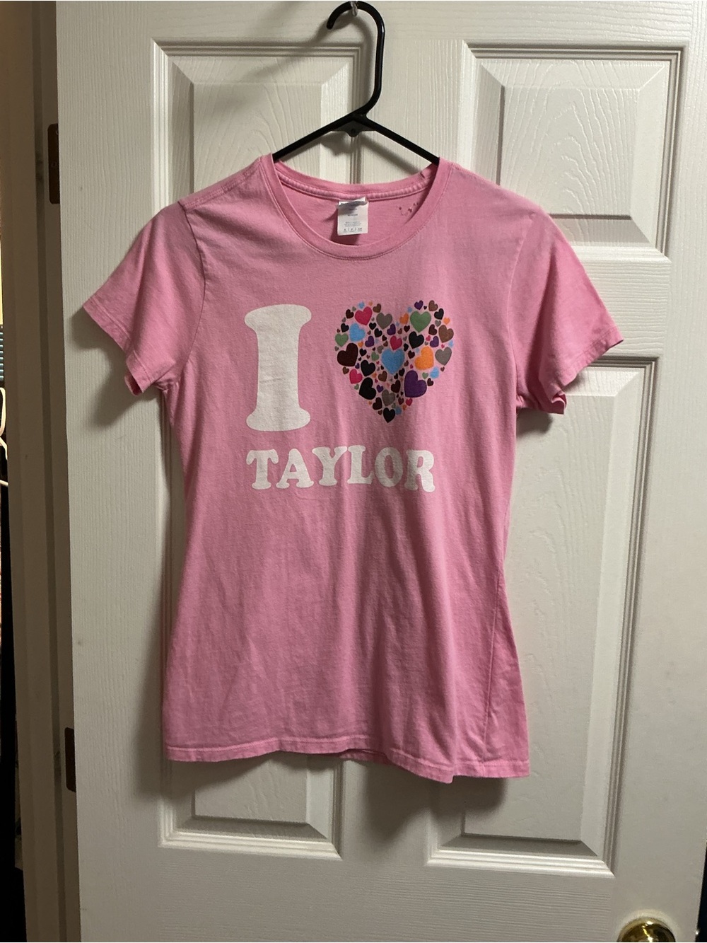 Port and Company Pink 'I ♥ Taylor' Short-Sleeve Graphic Tee